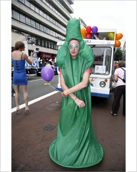 Green Condom at the London Pride Parade 2009