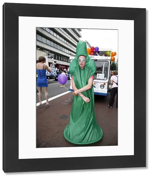 Green Condom at the London Pride Parade 2009