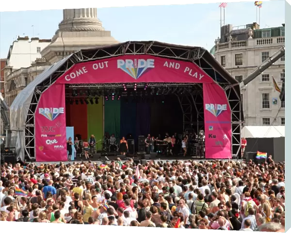 Trafalgar Square stage at London Pride Parade 2009