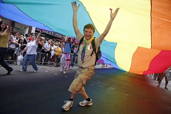 Rainbow Flag at London Pride Parade 2009