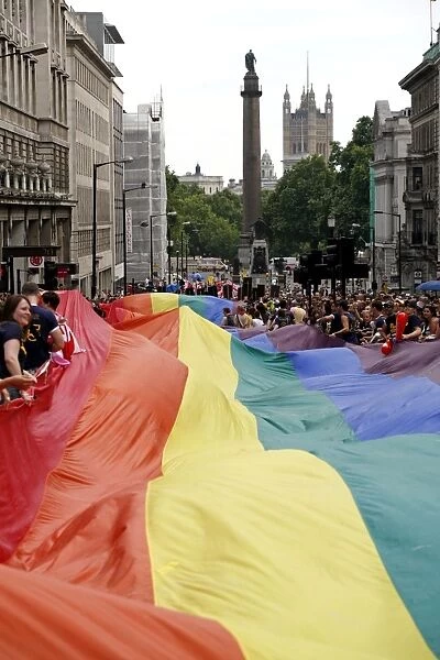 Rainbow Flag at London Pride Parade 2009