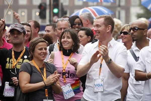 Rhona Cameron, Mariela Castro and Chris Bryant at London Pride Parade 2009