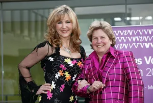 Lesley Garrett and Sandy Toksvig launching the Various Voices, Gay Singing Festival