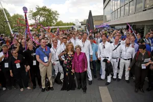 Lesley Garrett and Sandy Toksvig launching the Various Voices, Gay Singing Festival