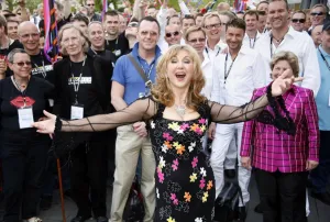 Lesley Garrett and Sandy Toksvig launching the Various Voices, Gay Singing Festival