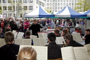 The Slow Food Market at Various Voices, Singing Festival