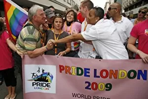 Pride London 2009 Collection: Richard Barnes, deputy mayor of London at the London Pride Parade 2009