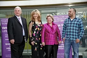Various Voices Opening Collection: Richard Barnes, Lesley Garrett, Sandy Toksvig and Lucio Buffone launching the Various Voices