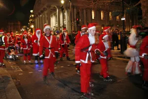 Santa Skate in London, England 2009