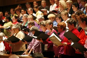 Sing for the Cure rehearsal at Various Voices, Singing Festival