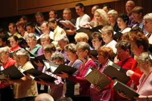 Sing for the Cure rehearsal at Various Voices, Singing Festival