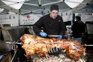 The Slow Food Market at Various Voices, Singing Festival