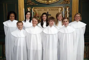 <b class=qtipBold><figcaption>Swedish Church Confirmations</figcaption></b><br>Swedish Church Confirmations at Ulrika Eleonora Swedish Church in London<br><em>© Paul Brown</em> Swedish Church Confirmations