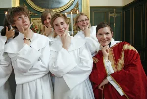 <b class=qtipBold><figcaption>Swedish Church Confirmations</figcaption></b><br>Swedish Church Confirmations at Ulrika Eleonora Swedish Church in London<br><em>© Paul Brown</em> Swedish Church Confirmations