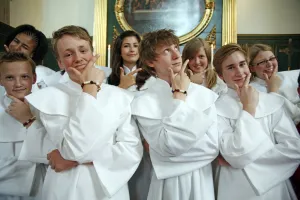 <b class=qtipBold><figcaption>Swedish Church Confirmations</figcaption></b><br>Swedish Church Confirmations at Ulrika Eleonora Swedish Church in London<br><em>© Paul Brown</em> Swedish Church Confirmations