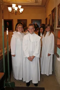 <b class=qtipBold><figcaption>Swedish Church Confirmations</figcaption></b><br>Swedish Church Confirmations at Ulrika Eleonora Swedish Church in London<br><em>© Paul Brown</em> Swedish Church Confirmations