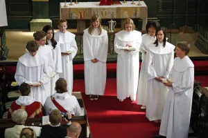 <b class=qtipBold><figcaption>Swedish Church Confirmations</figcaption></b><br>Swedish Church Confirmations at Ulrika Eleonora Swedish Church in London<br><em>© Paul Brown</em> Swedish Church Confirmations