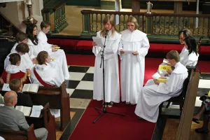 <b class=qtipBold><figcaption>Swedish Church Confirmations</figcaption></b><br>Swedish Church Confirmations at Ulrika Eleonora Swedish Church in London<br><em>© Paul Brown</em> Swedish Church Confirmations